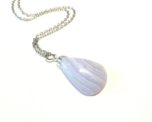 Chalcedon, řetízek chir.ocel — foto 2