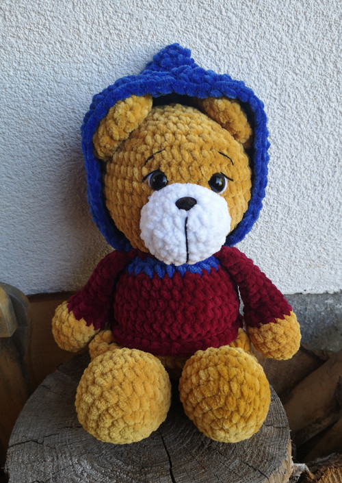 Medvídek s kapucí 35 cm — foto 3