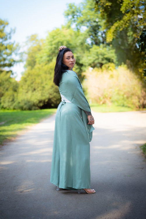 Zavinovací Kalhoty - Mentol — foto 5