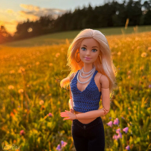 Náhrdelník pro Barbie - světle modrý — foto 2