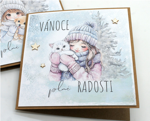 Vánoční přání s dívkou — foto 2