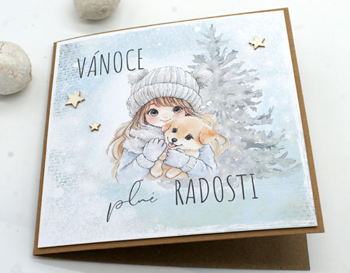Vánoční přání s dívkou — foto 2