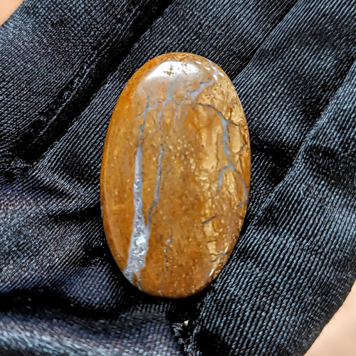 Boulder opál, ID 5129, 37x22 mm - výprodej — foto 3