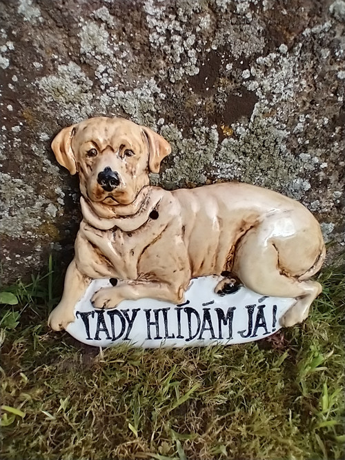 Cedulka s labradorem a nápisem — foto 2