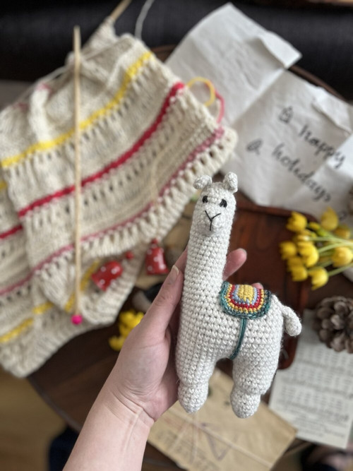 Háčkovaná lama (alpaka) — foto 3
