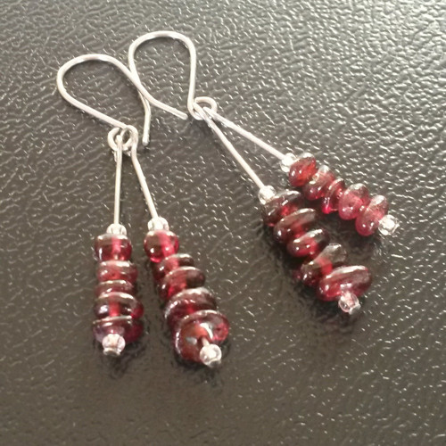 Granátové náušnice - talisman — foto 2