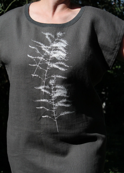 Šaty lněné ... vel. L - XL — foto 5