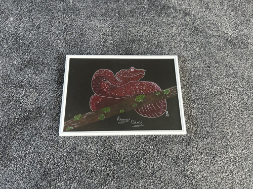Obraz - Křovinář ostnitý - pastel/fix — foto 2