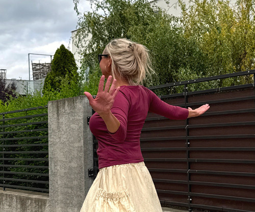 Tričko zdvojené mahagon — foto 2