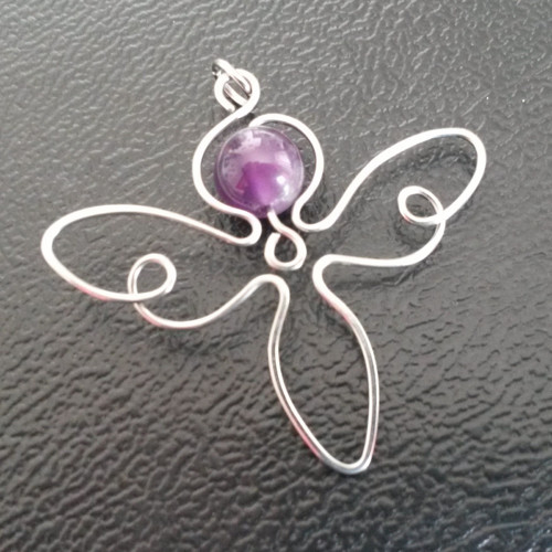 Andělíček s ametystem - amulet — foto 2