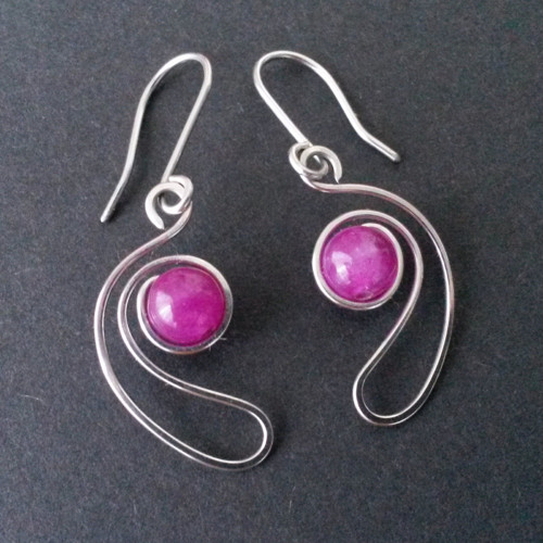 Náušničky s jadeitem - talisman — foto 2