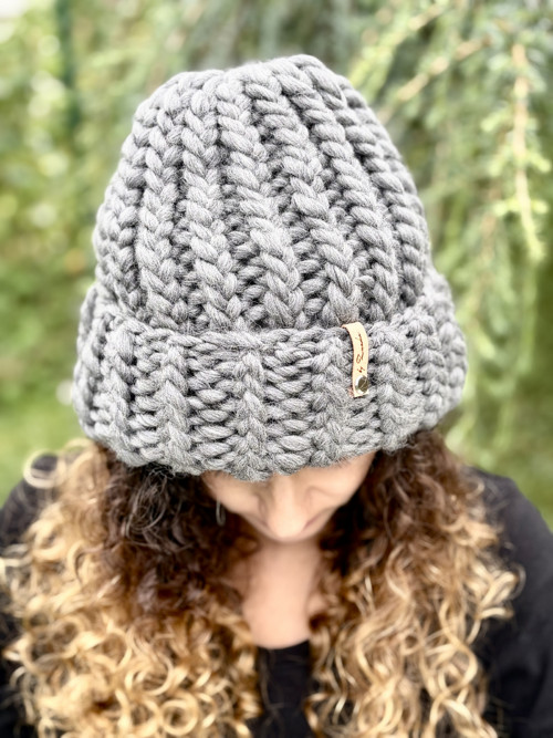 Chunky čapka Tweed gray — foto 4