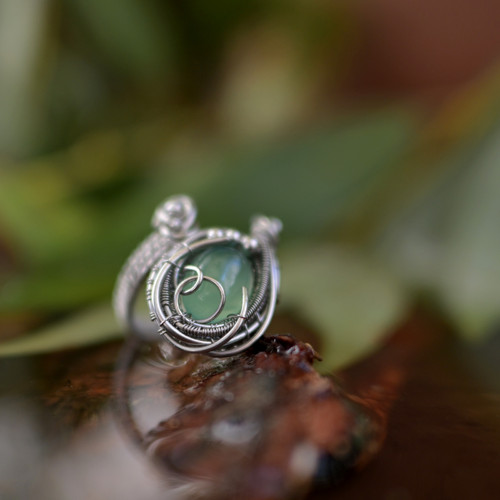 Zelený chalcedonový prsten — foto 4