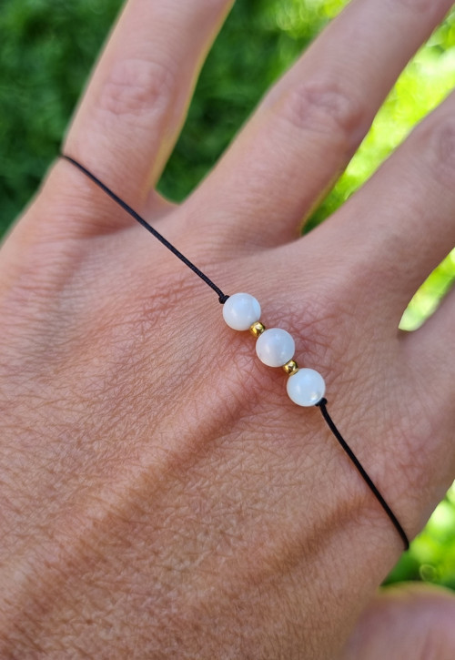 Náramek PERLEŤ posuvný 4mm GOLD — foto 4