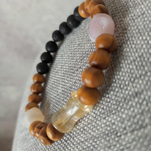 Náramek dřevo a láva — foto 2