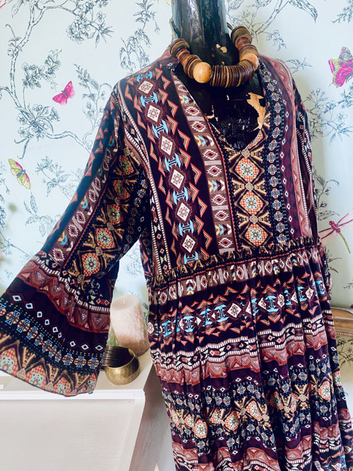 Šaty boho etno aztécké — foto 2