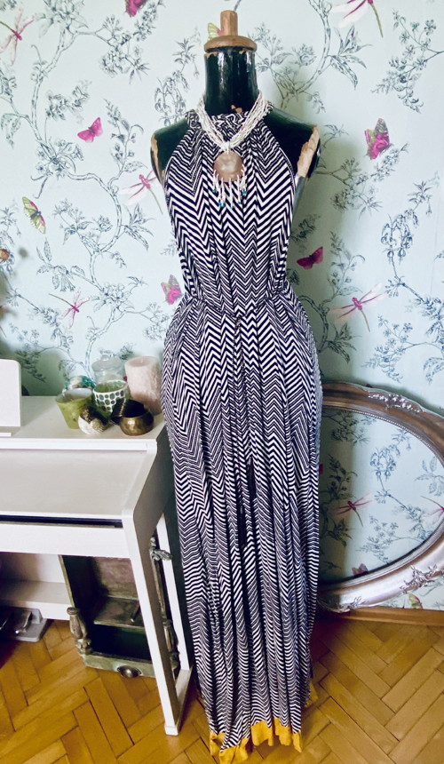 Šaty boho long černobílé — foto 5