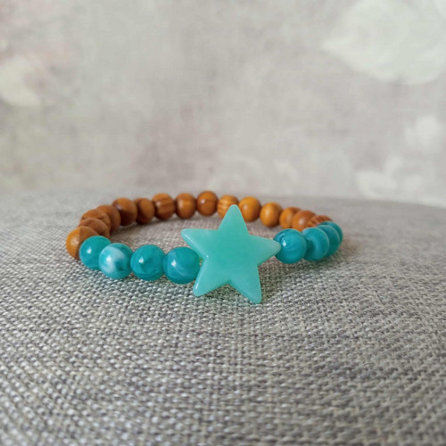 Náramek Boho tyrkys — foto 2