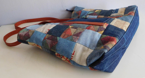 Džínový patchwork - taška — foto 5