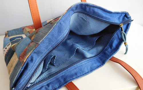 Džínový patchwork - taška — foto 4
