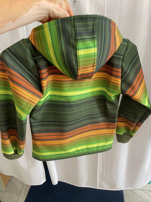 Dětská zimní softshellová bunda zelená — foto 3