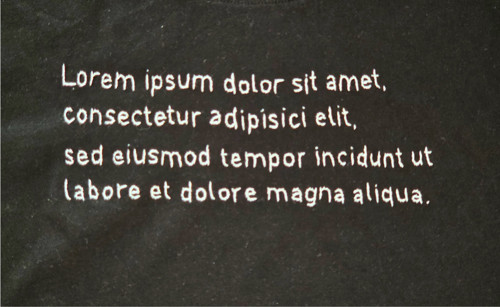 Pánské tričko „Lorem ipsum“ – černé, L — foto 3