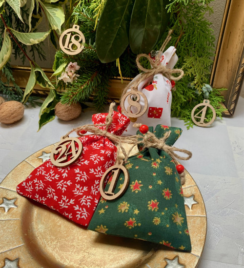 Adventní kalendář pytlíčkový — foto 3