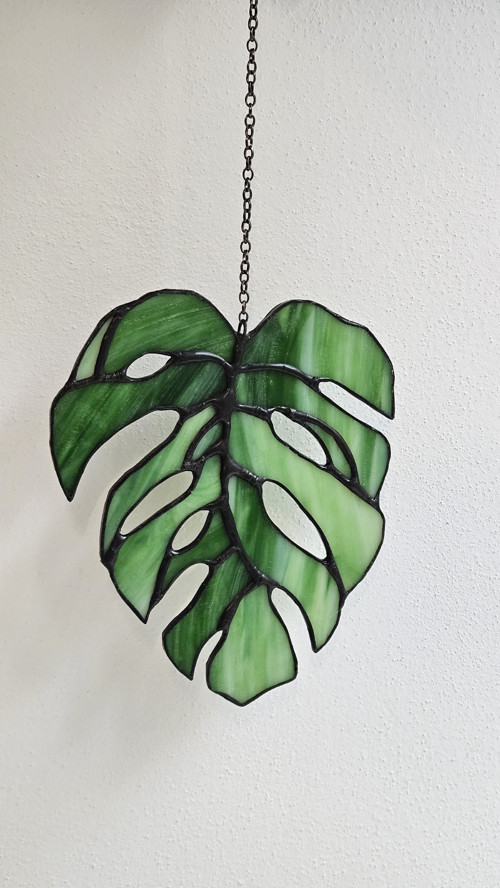 Vitrážový list Monstera — foto 3