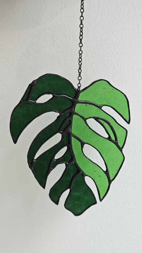 Vitrážový list Monstera — foto 2