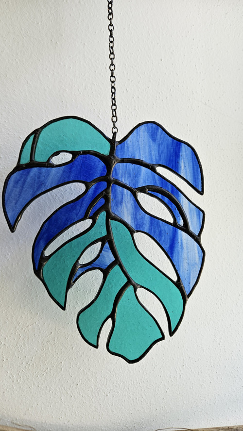 Vitrážový list Monstera — foto 5