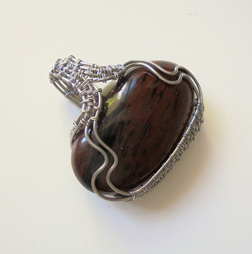 Přívěsek - mahagonový Obsidian /3 — foto 3