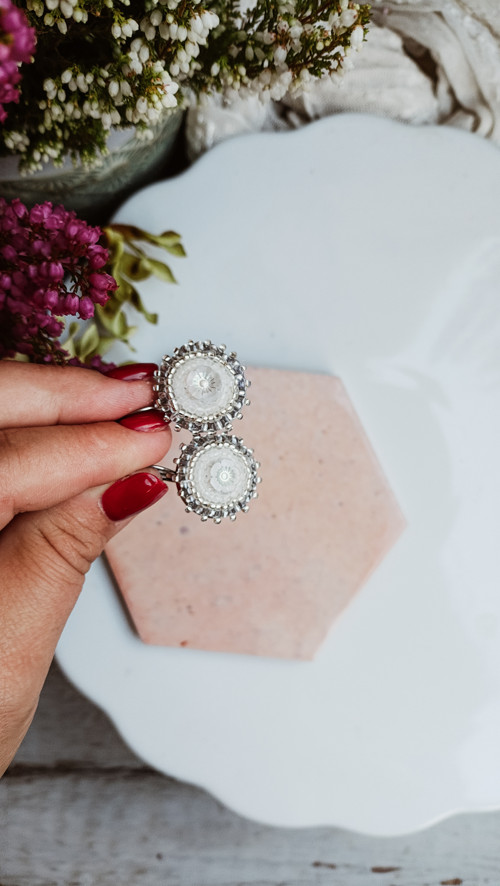 Flower earrings- vyšívané náušnice — foto 3
