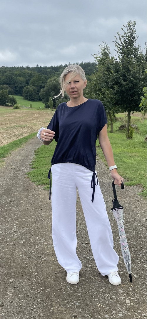 Tmavomodré triko/halenka — foto 5