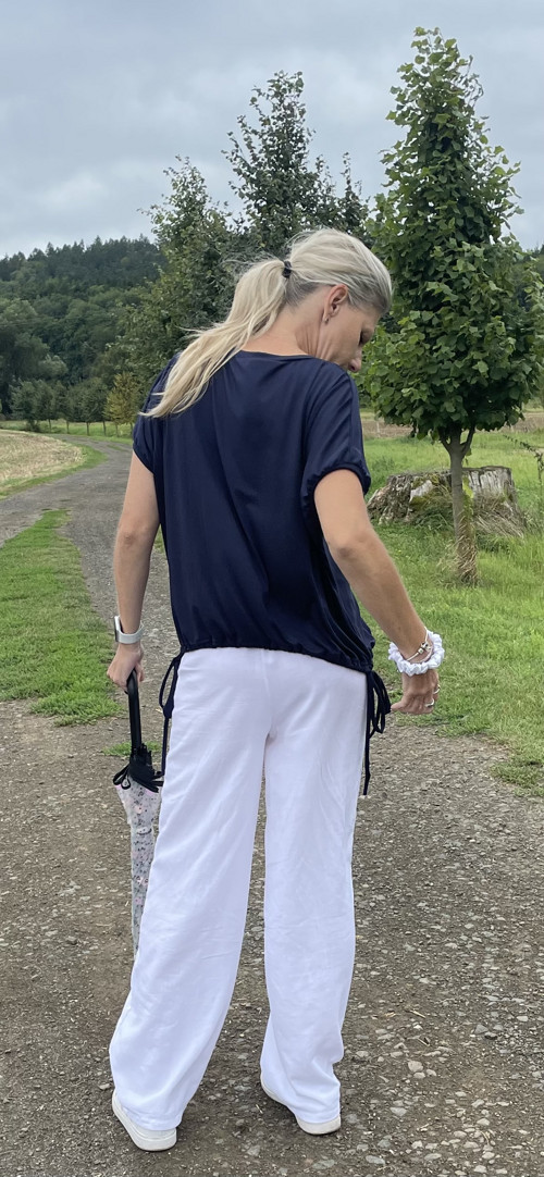 Tmavomodré triko/halenka — foto 3