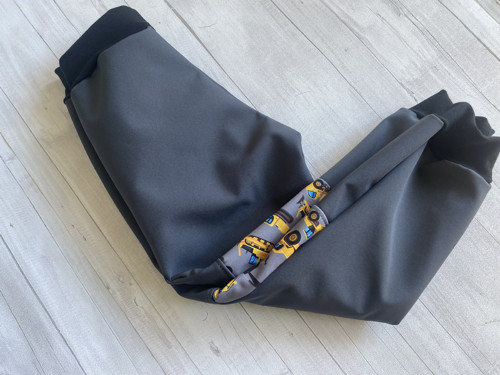 Softshell kalhoty podzim Bagříky šedá — foto 3