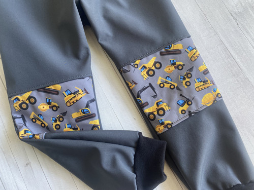 Softshell kalhoty podzim Bagříky šedá — foto 2
