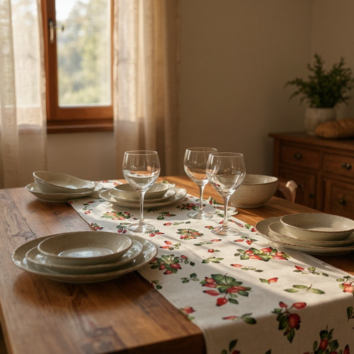 Ubrus 65x65 šípky na režné — foto 2