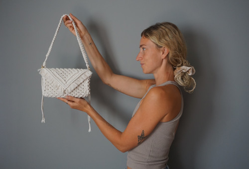Macramé kabelka Boho (S) — foto 2