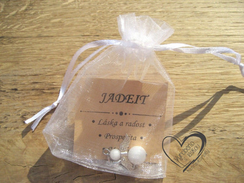 Přívěsek - anděl - jadeit bílý — foto 3