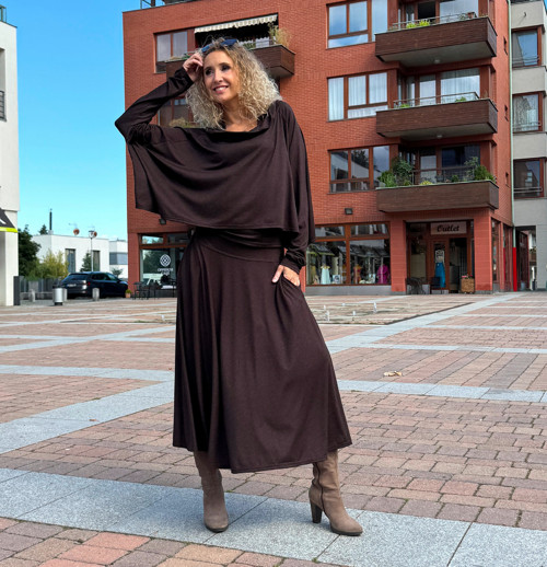 Šatový komplet hnědá melange — foto 6