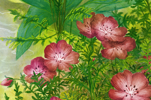 Nemophila Red Artprint — foto 3