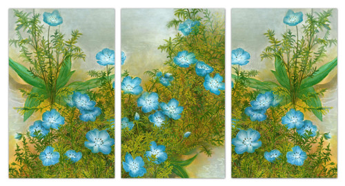 Nemophila Blue Trio Artprint — foto 2