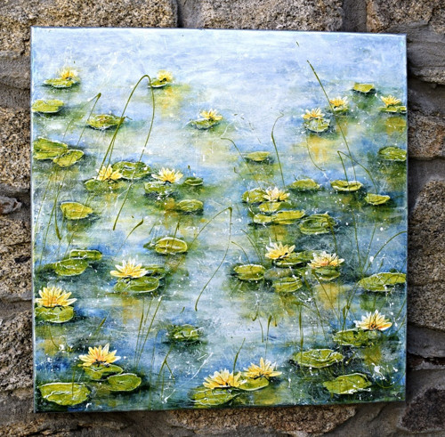 Na hladině.......60x60cm — foto 2