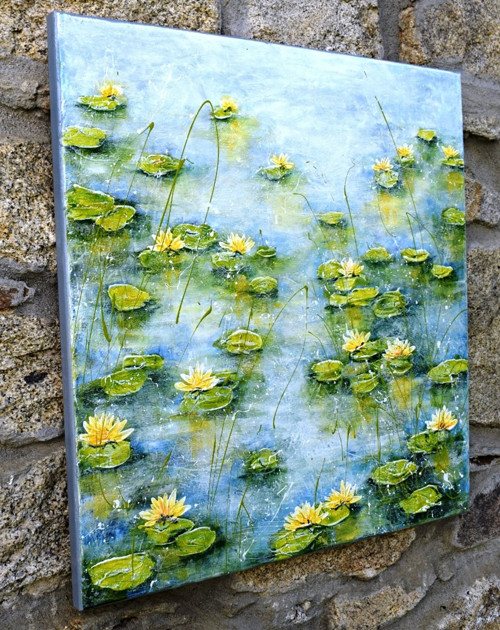 Na hladině.......60x60cm — foto 3