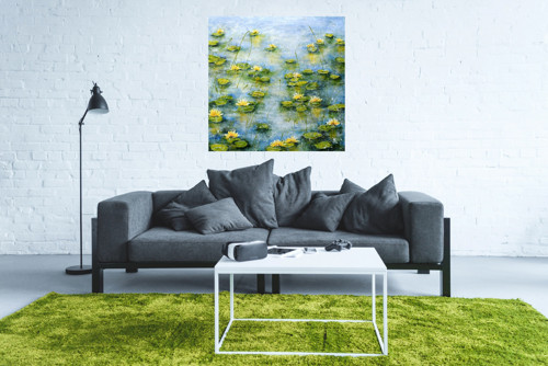 Na hladině.......60x60cm — foto 6
