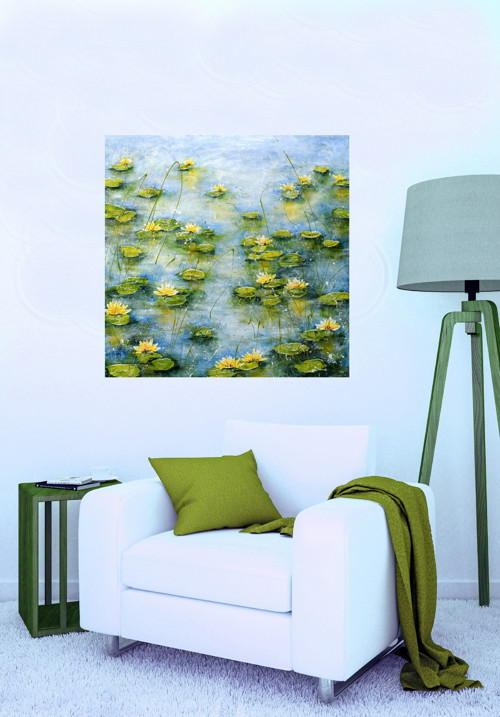 Na hladině.......60x60cm — foto 5