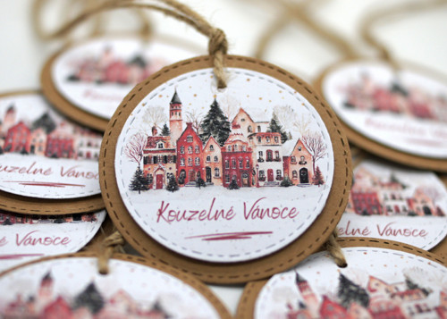 Visačky Kouzelné Vánoce sada 8 ks — foto 3