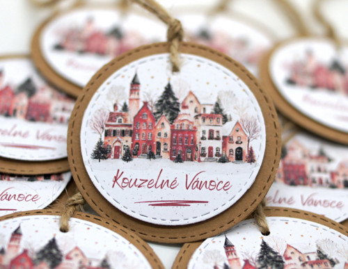 Visačky Kouzelné Vánoce sada 8 ks — foto 2