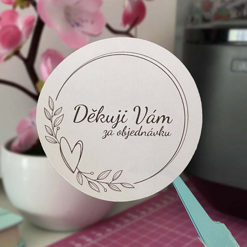 Samolepky na balíčky „Děkuji Vám za objednávku“ — foto 3