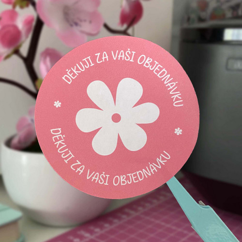 Samolepky na balíčky „Děkuji za vaši objednávku“ — foto 3
